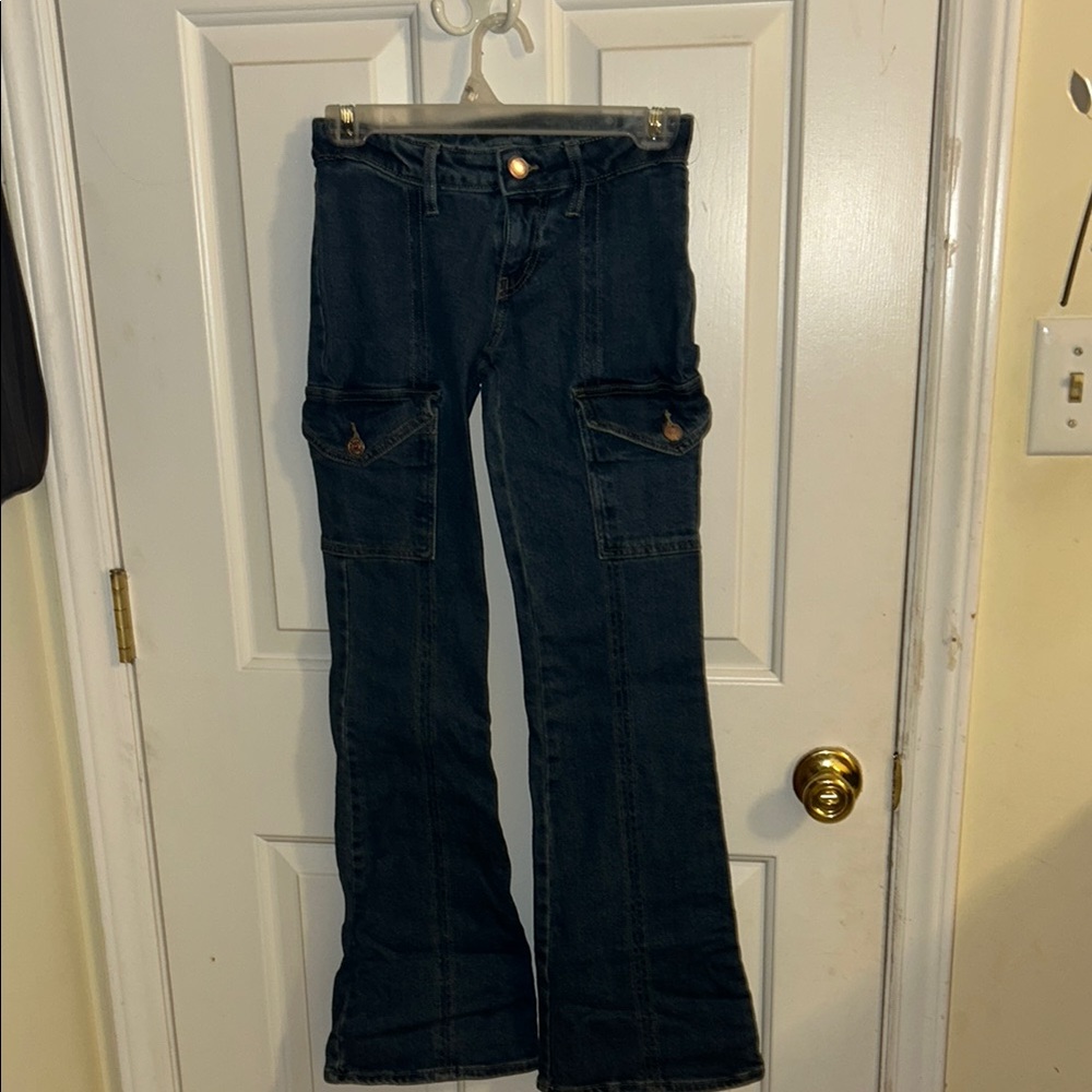 Wild Fable Blue Flare Wide Leg Jeans